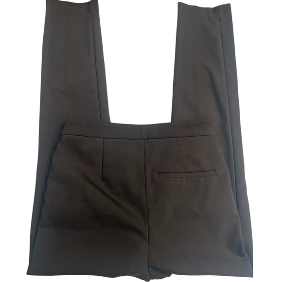 Zara High Waist Trousers with Hip Front Pockets and Straight Leg in Black Size 4 - Picture 3 of 7